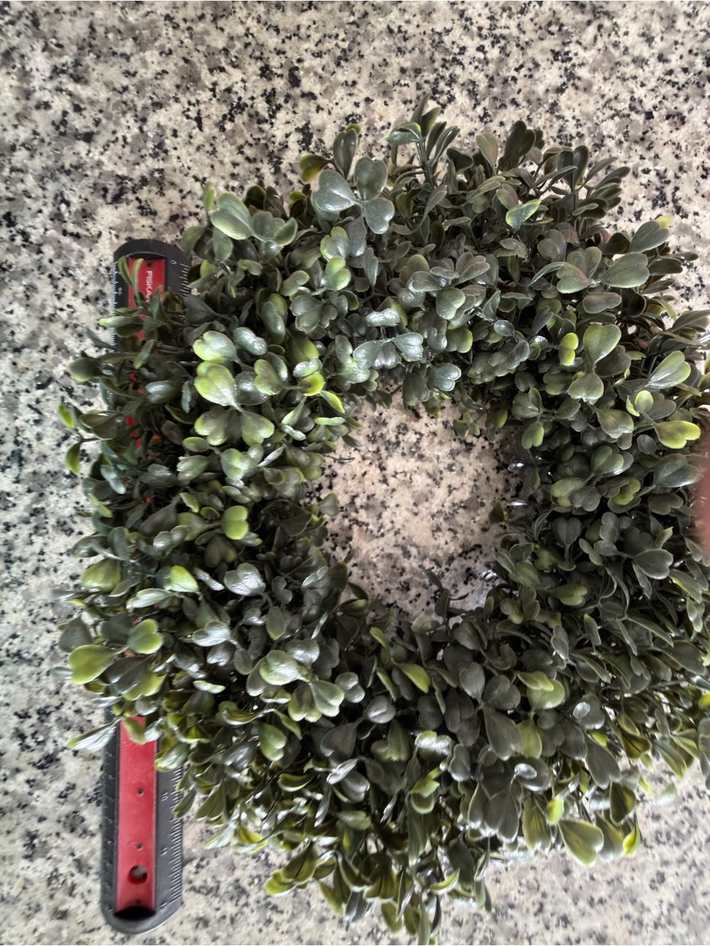 Artificial Boxwood Wreath - Green - Unbranded